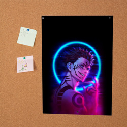 Постер Sukuna Jujutsu Kaisen neon сукуна неон - фото 2