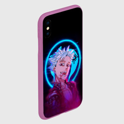 Чехол для iPhone XS Max матовый Ban seven deadly sins neon Бан - фото 2