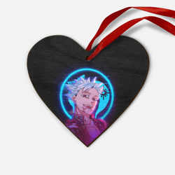 Деревянная игрушка Сердце Ban seven deadly sins neon Бан