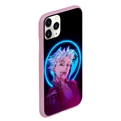 Чехол для iPhone 11 Pro Max матовый Ban seven deadly sins neon Бан, цвет розовый - фото 3