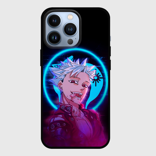 Чехол для iPhone 13 Pro Ban seven deadly sins neon Бан, цвет черный