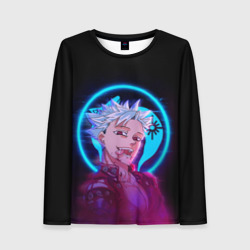 Женский лонгслив 3D Ban seven deadly sins neon Бан