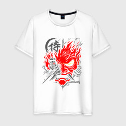 Cyberpunk 2077 демон samurai – Мужская футболка хлопок с принтом купить со скидкой в -20%