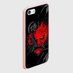 Чехол для iPhone 5/5S матовый Cyberpunk 2077 samurai - фото 2