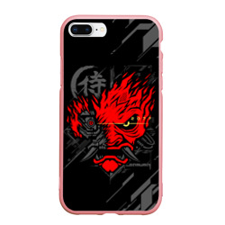Чехол для iPhone 7Plus/8 Plus матовый Cyberpunk 2077 samurai