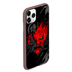 Чехол для iPhone 11 Pro Max матовый Cyberpunk 2077 samurai - фото 2