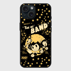 Чехол силиконовый для Apple iPhone 15 матовый Stars bendy and the Ink machine