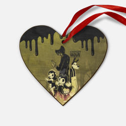 Деревянная игрушка Сердце Friends Bendy and the ink machine