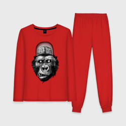 Женская пижама с лонгсливом хлопок Gorilla brains