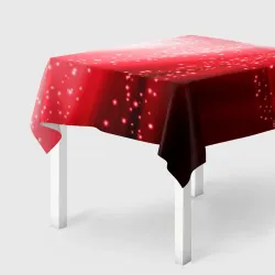 Скатерть 3D Красная космическая спираль