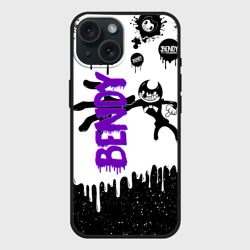 Чехол силиконовый для Apple iPhone 15 матовый Бенди длинная рука Bendy
