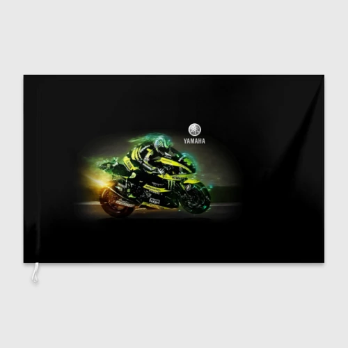 Флаг 3D Yamaha - famous racing team!