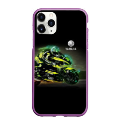 Чехол для iPhone 11 Pro Max матовый Yamaha - famous racing team!