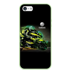 Чехол для iPhone 5/5S матовый Yamaha - famous racing team!