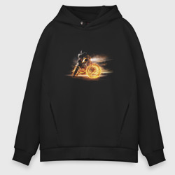 Мужское худи Oversize хлопок Fire biker