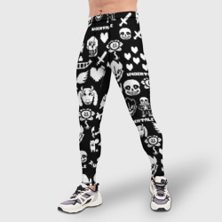 Мужские тайтсы 3D UNDERTALE PATTERN БЕЛЫЙ - фото 2