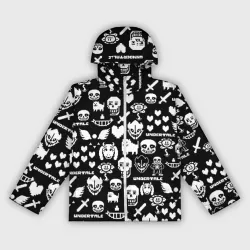 Женская ветровка 3D UNDERTALE PATTERN БЕЛЫЙ