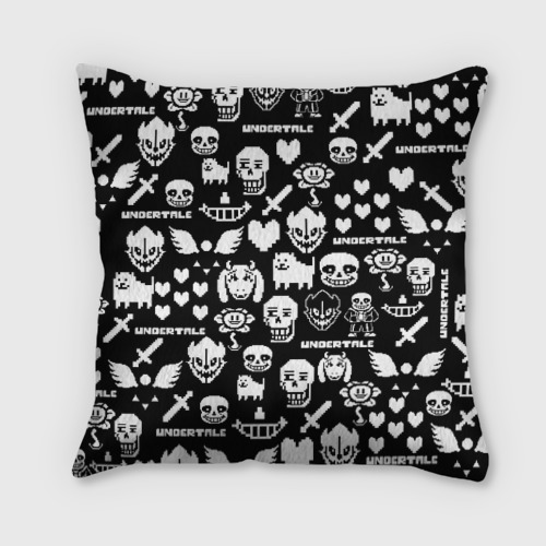 Подушка 3D UNDERTALE PATTERN БЕЛЫЙ