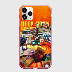 Чехол для iPhone 11 Pro Max матовый Deep Rock Galactic Герои
