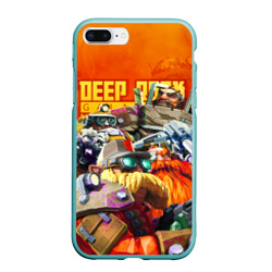 Чехол для iPhone 7Plus/8 Plus матовый Deep Rock Galactic Герои