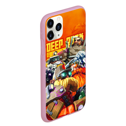 Чехол для iPhone 11 Pro Max матовый Deep Rock Galactic Герои, цвет розовый - фото 3