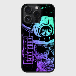 Чехол силиконовый для Apple iPhone 15 Pro матовый Deep Rock Galactic - Dander Darkness Dwarves