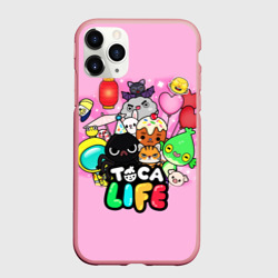 Чехол для iPhone 11 Pro Max матовый Toca Boca Тока Бока животные