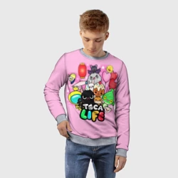 Детский свитшот 3D Toca Boca Тока Бока животные - фото 2
