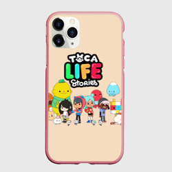 Чехол для iPhone 11 Pro Max матовый Toca Boca персонажи из Тока Бока
