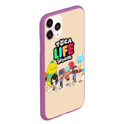 Чехол для iPhone 11 Pro Max матовый Toca Boca персонажи из Тока Бока - фото 2
