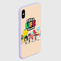 Чехол для iPhone XS Max матовый Toca Boca персонажи из Тока Бока - фото 2