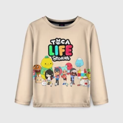 Детский лонгслив 3D Toca Boca персонажи из Тока Бока