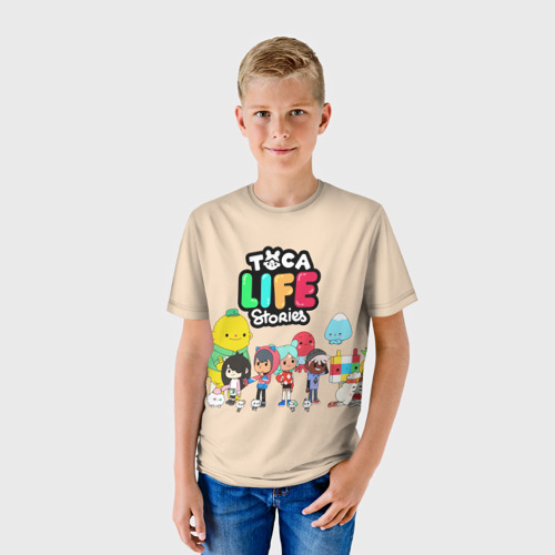 Детская футболка 3D Toca Boca персонажи из Тока Бока, цвет 3D печать - фото 3