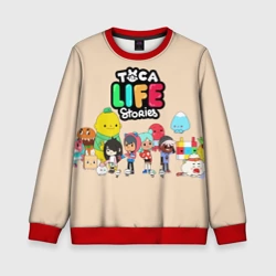 Детский свитшот 3D Toca Boca персонажи из Тока Бока
