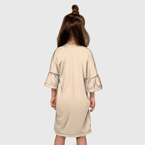 Детское платье 3D с принтом Toca Boca | персонажи из Тока Бока, вид сзади #2