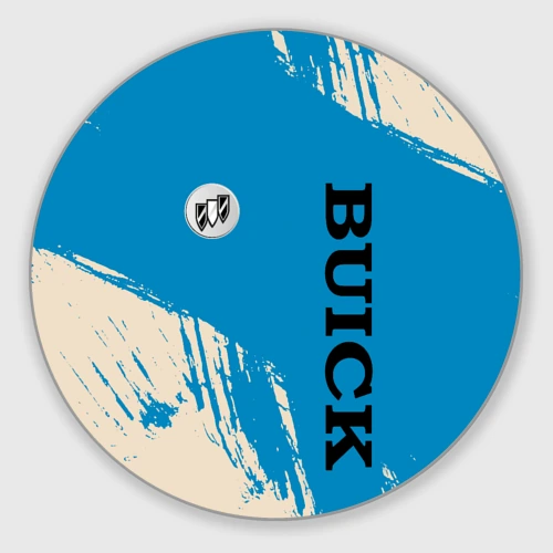 Круглый коврик для мышки Buick Logo emblem