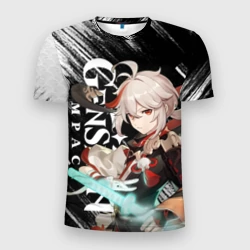 Мужская футболка 3D Slim Кадзуха анемо Kazuha