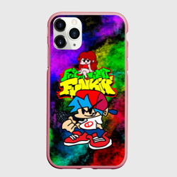 Чехол для iPhone 11 Pro Max матовый Friday Night Funkin Boy and Girl