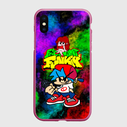 Чехол для iPhone XS Max матовый Friday Night Funkin Boy and Girl