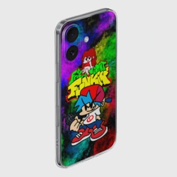 Чехол для iPhone 16 силиконовый с защитой камеры Friday Night Funkin Boy and Girl - фото 2