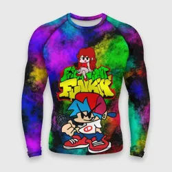Мужской рашгард 3D Friday Night Funkin Boy and Girl