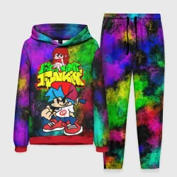 Мужской костюм с толстовкой 3D Friday Night Funkin Boy and Girl