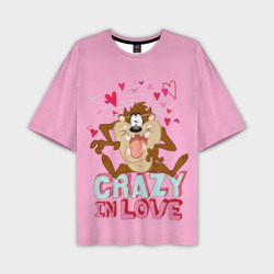 Taz Crazy in Love – Мужская футболка oversize 3D с принтом купить