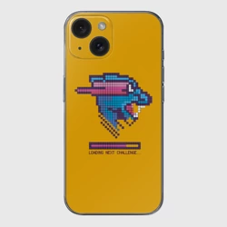 Чехол для iPhone 15 силиконовый с защитой камеры Mr Beast Pixel Art