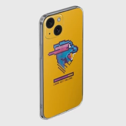Чехол для iPhone 15 силиконовый с защитой камеры Mr Beast Pixel Art - фото 2