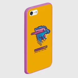 Чехол для iPhone 5/5S матовый Mr Beast Pixel Art - фото 2