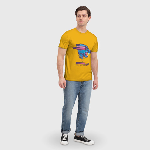 Мужская футболка 3D Mr Beast Pixel Art, цвет 3D печать - фото 5