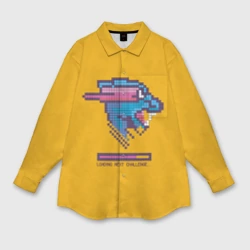 Мужская рубашка oversize 3D Mr Beast Pixel Art