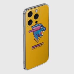 Чехол для iPhone 15 Pro силиконовый с защитой камеры Mr Beast Pixel Art - фото 2