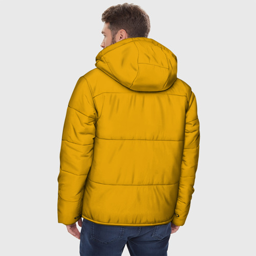 Мужская зимняя куртка 3D Mr Beast Pixel Art, цвет светло-серый - фото 4